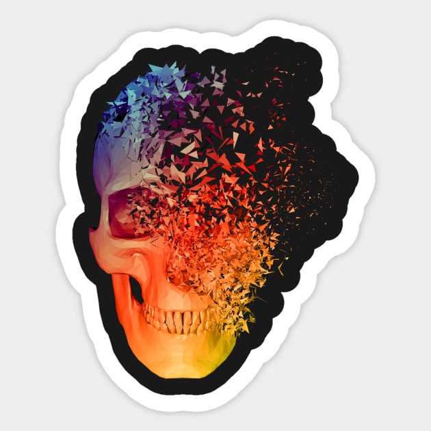 Caveira low poly Sticker by caveira